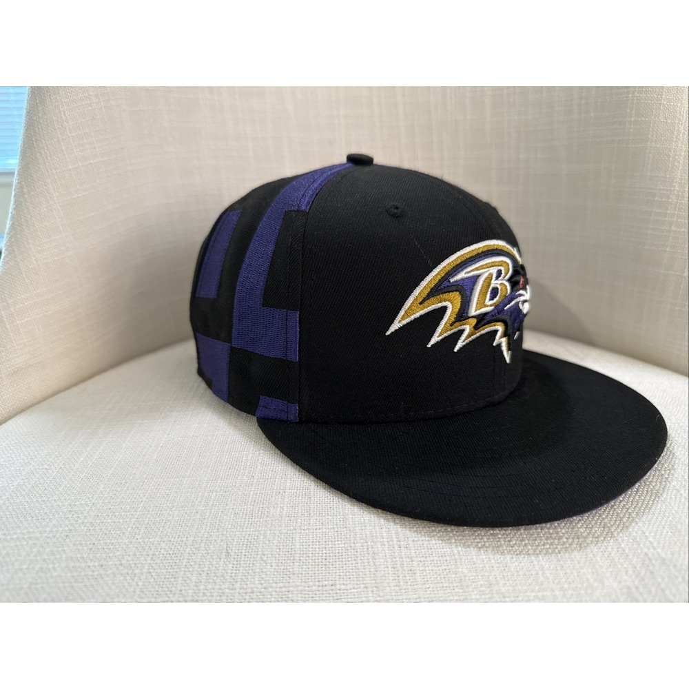 100 NFL Baltimore‎ Ravens New Era 9FIFTY Snapback Purple Stitched MD Flag RARE